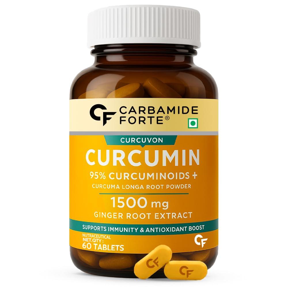 

Carbamide Forte Curcumin Tablets With Piperine 95 Percent Curcuminoids Vegan Formula For Daily Wellness 60 Tablets