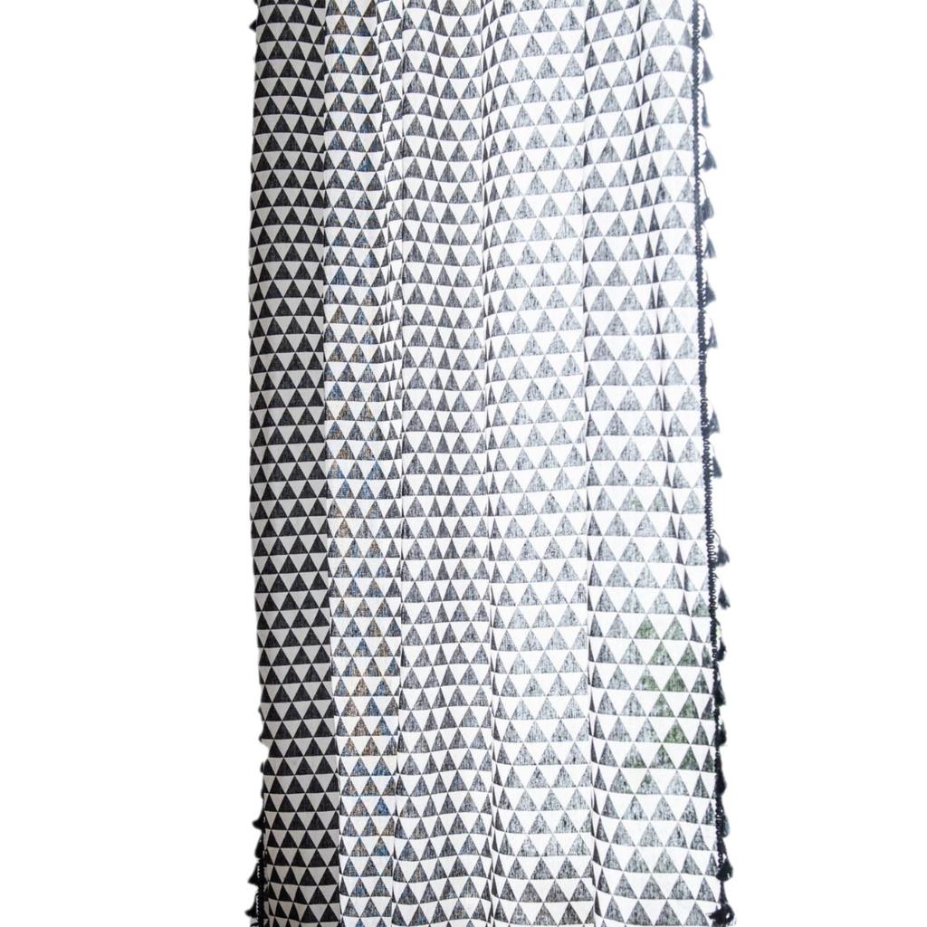 American retro style curtain finished semi-blackout and translucent opaque human printing fringed blind bedroom decorative door curtain
