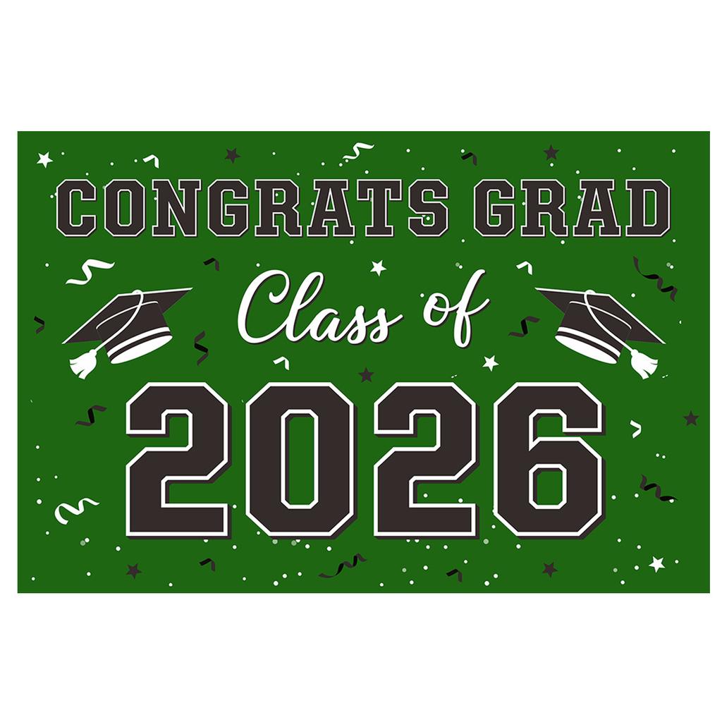 School Graduation Ceremony Party Decoration Background Cloth Banner Graduation Season Poster Hanging Cloth