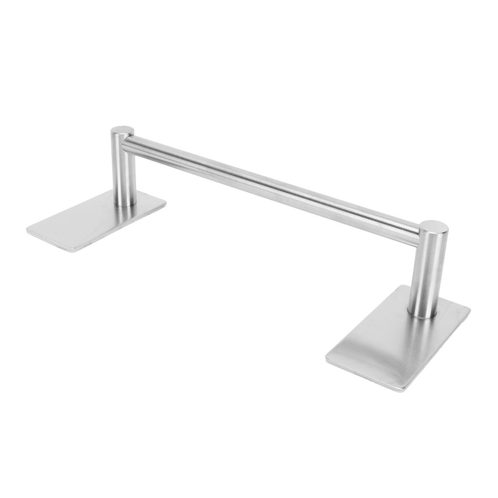 Selbstklebende Handtuchstange aus Edelstahl mit Sockel Badezimmer Küchenhandtuchhalter für Zuhause