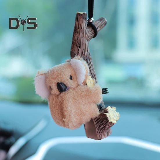 Zawieszka samochodowa Koala Żółw Panda Przytula Pniak Wisiorek Lusterko wsteczne Wystrój otworu wentylacyjnego Słodkie akcesoria do wnętrza samochodu