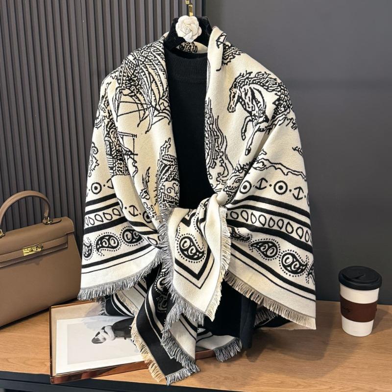 New outer office blanket autumn and winter warm square scarf imitation cashmere thickened shawl