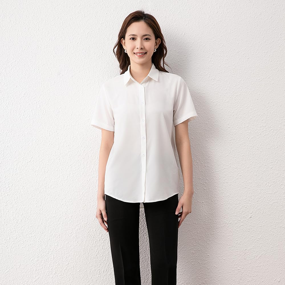 Shirts for Short Loose Highly for Fall [SPRING SEAON] Women, Blouses, Sleeves, Chiffon, Fit, Thin, Slimming, Breathable, Tops, Casual, Simple, Work,