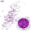 Mtssii 1g Colorful Shiny Laser Strip Irregular Paillettes Sequin Flakes Dust Nail Art Manicure Decor