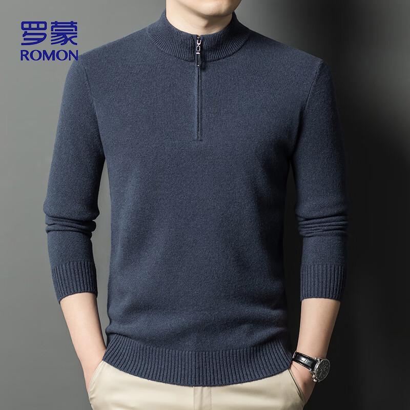 

ROMON Men s 610A Pure Wool Half-High Collar Thermal Sweater XL