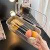 Makeup Bathroom Storage Multifunctional Cosmetic Egg Holder Box With Dustproof Lid -Makeup Brush Lipstick Organizer Vanity Desk
