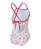 Laelliseupocheu [Rsla426 Lpk] Cherry Days Backless Strap X-Back Swimsuit Light Pink