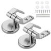 2/4pcs Toilet Seat Hinge Zinc Alloy Universal Toilet Seats Top Lid Fix Hinge Set With Adjustable Washer Replacement Accessories