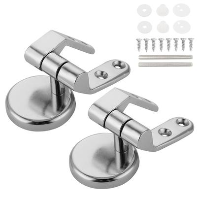 2/4 Stück Toilettensitzscharnier Zinklegierung Universal Toilettensitze Oberer Deckel Befestigungsscharnier-Set mit verstellbarer Unterlegscheibe Ersatzzubehör