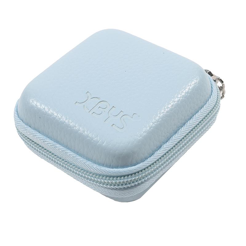 Portable Storage Case Mini Hard Shell Digital Gadgets Storage Bag Leather Earphone Charger Case Data Cable U Disk Organizer Case