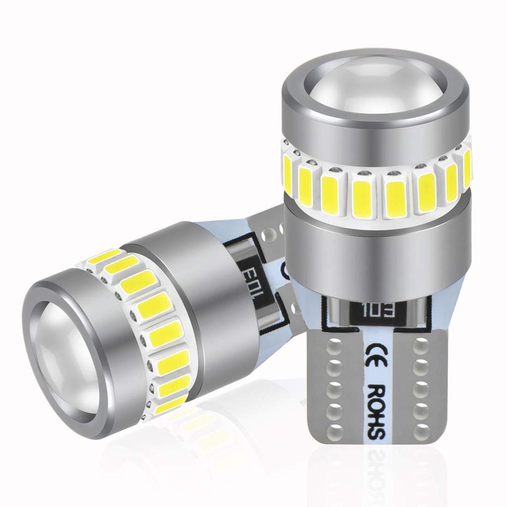 XELORD T10 LED, White, Explosive Light, Newest Lens Focusing, Non-Polarity, Position Lamp, Equipped with