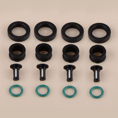 15710-24F00 4 jeux Joints toriques de injecteur de carburant Joints Micro-filtres Kit de réparation compatible avec Suzuki GSXR 600 750 1000 Hayab GSX1300