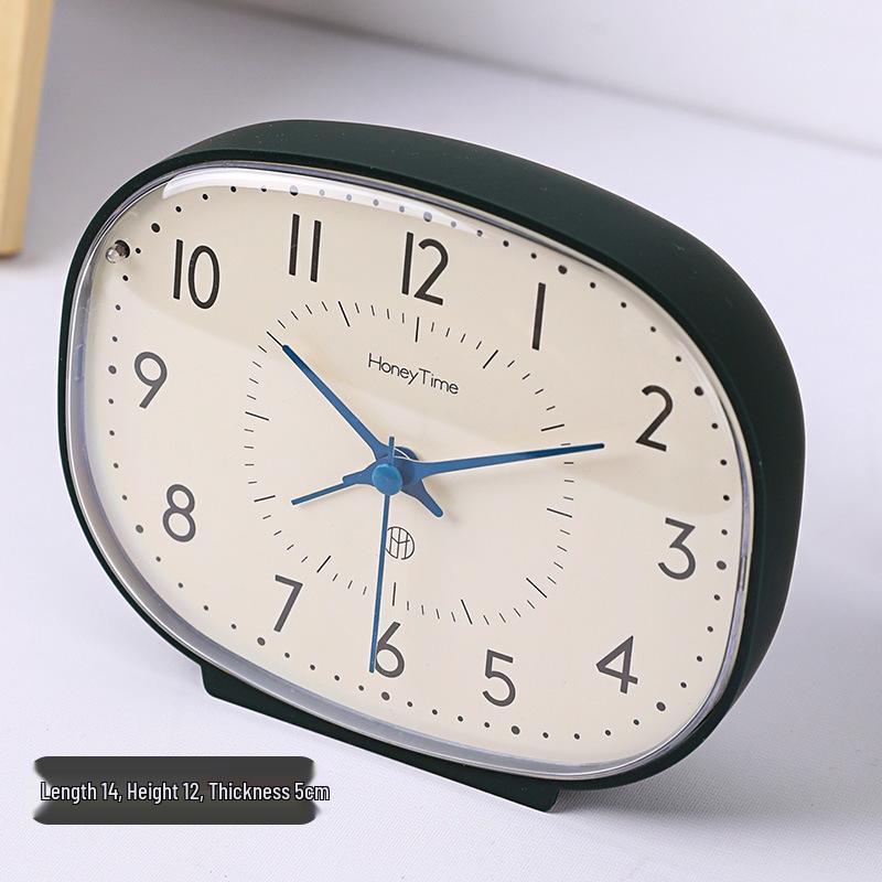 

Ретро-будильник с маятником - Бесшумные настольные часы для пожилых людей и детей синий