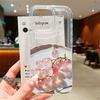 Red Cherry Pattern Phone Case For Samsung Galaxy S25 S24 S23 S22 Ultra Plus S21 FE 5G A35 A15 A55 A52 Shockproof Clear Cover