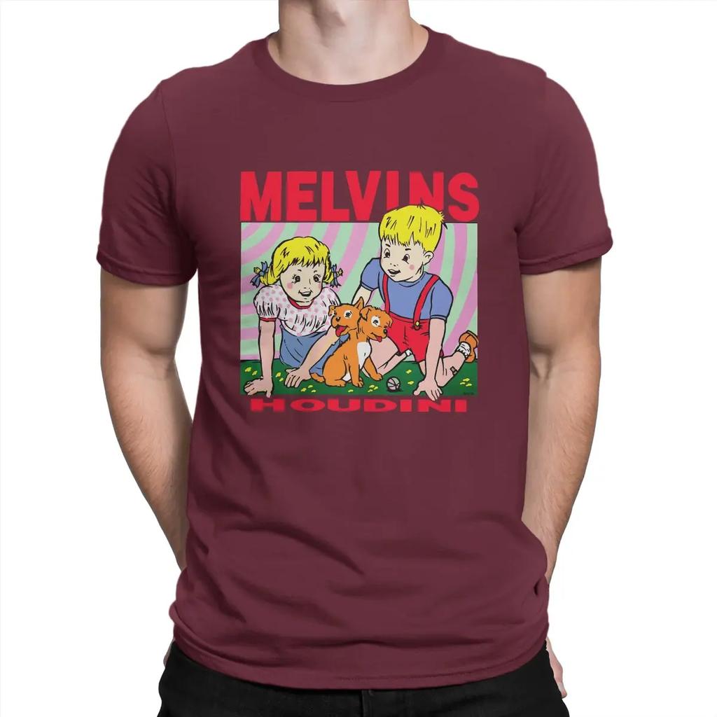Houdini Herren T-Shirt Melvins Rundhals Oberteile 100% Baumwolle T-Shirt Lustiges Top Hohe Qualität Geburtstagsgeschenke