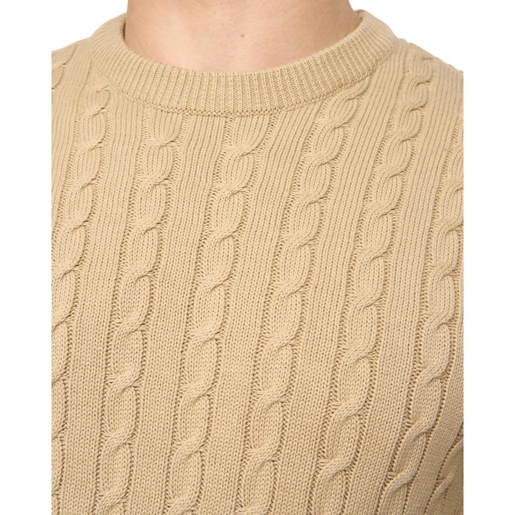 Crosshatch Mens Kabstars Cable Knit Pullover