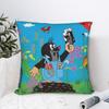 Mol Krtek Kleine Maulwurf Kussensloop Zacht Polyester Kussenhoes Decoratief Kussenhoes Hoes Huis Vierkant 40*40cm