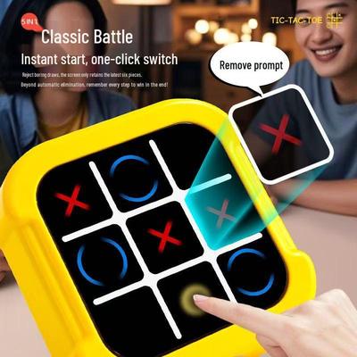 Cross-Board Tic-Tac-Toe Maze: Educational Game Console for Kids
