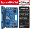 12/20/40Pcs Tap and Die Set Hand Tools Metric Tap and Die Set M3-M12 Screw Thread Tap & Die Thread Tools Set