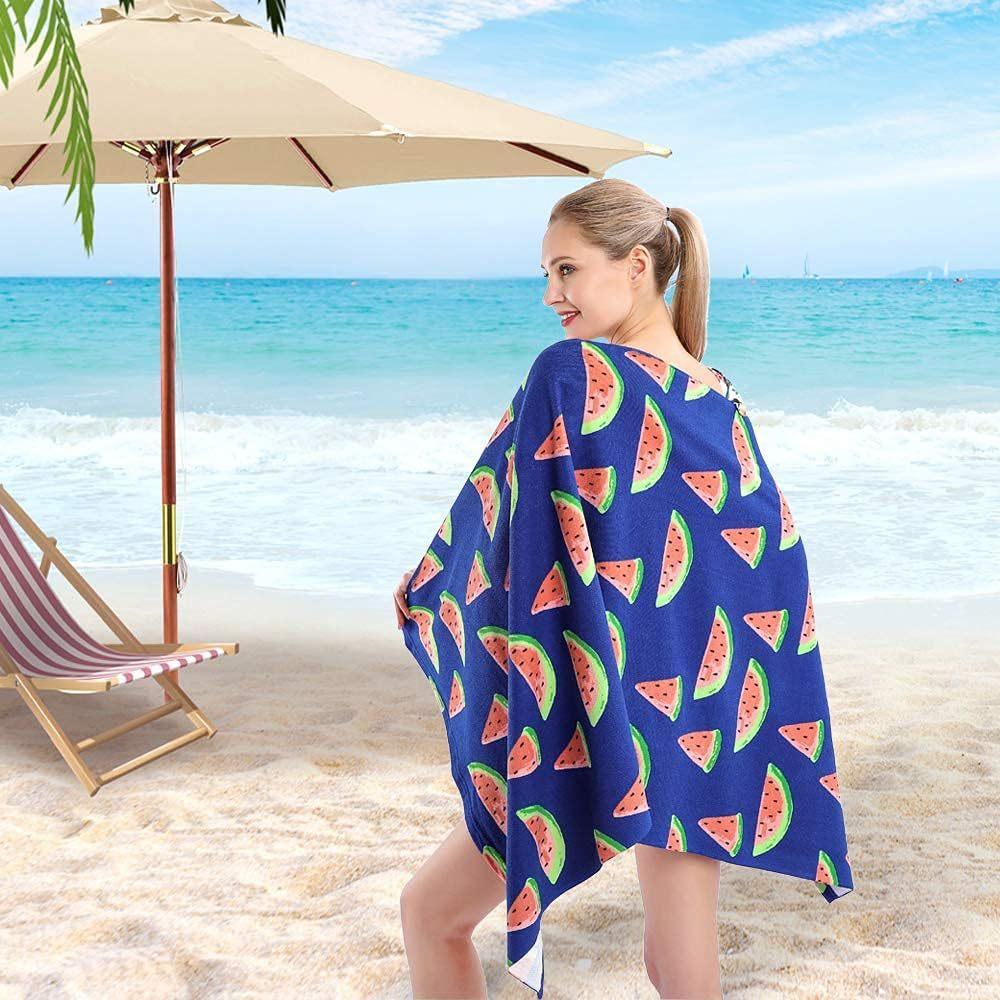 Cartoon Fruit Beach Swimming Towel Cute Dog Puppy Fast-absorbent Microfiber Quick-dry Gym Bath Towels Bathroom Toalla De Playa