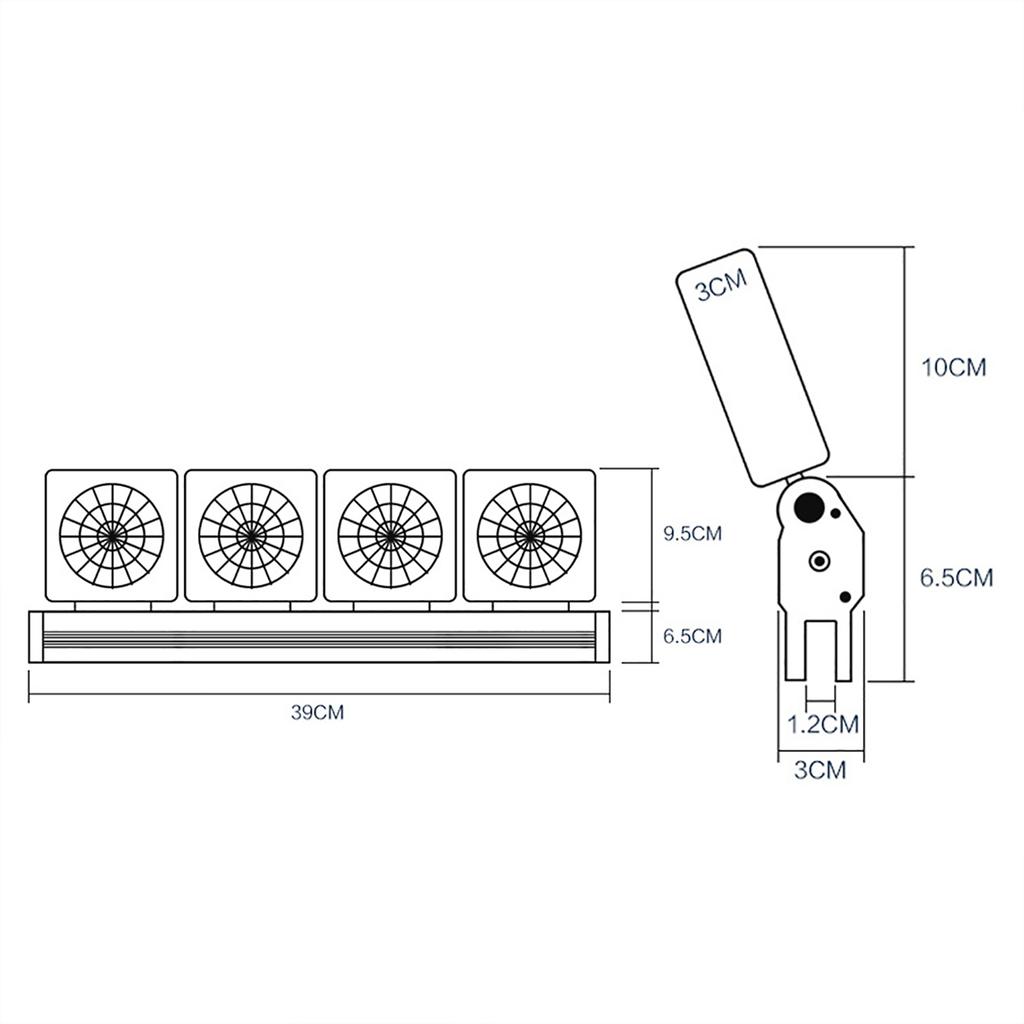 Aquarium Cooling Fan for Fish Tank Aquarium Decoration Accessory Heat Dissipation Fans
