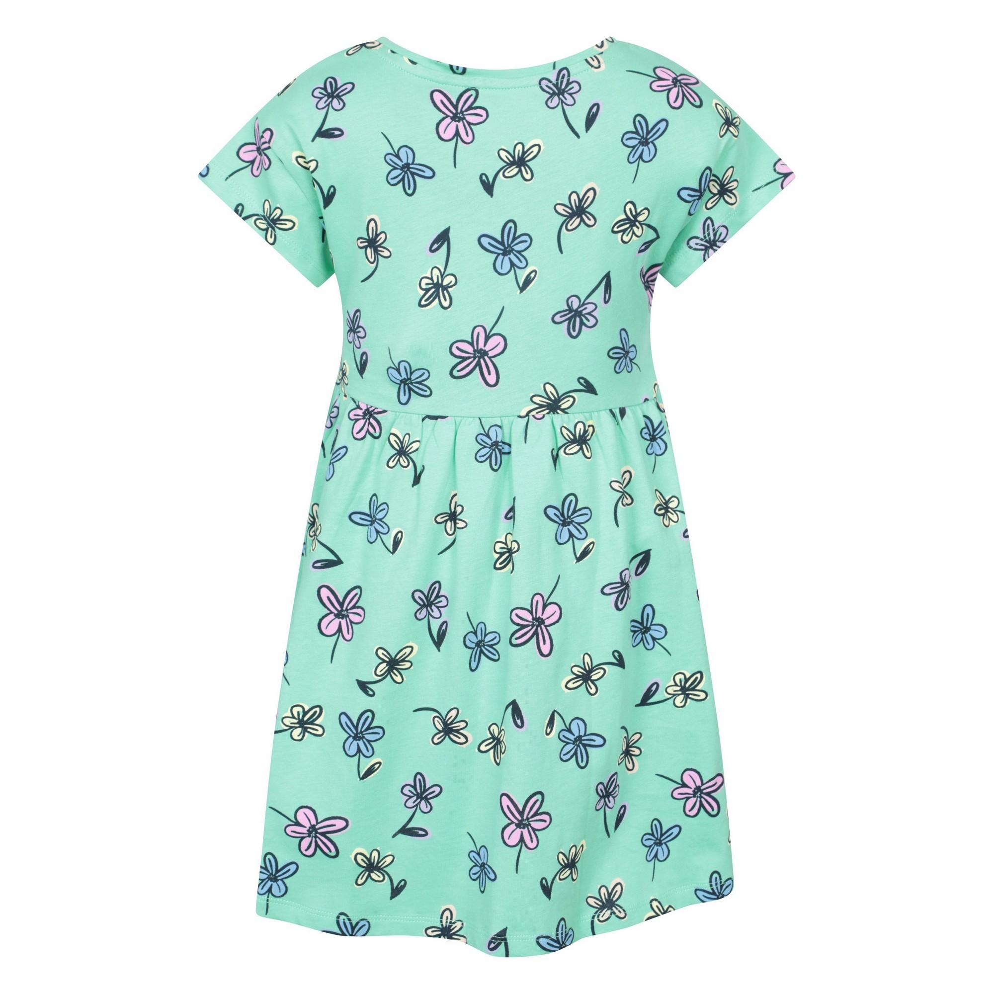 Vestido Floral Lora Essentials para Niñas de Mountain Warehouse 7-8 Years verde pálido