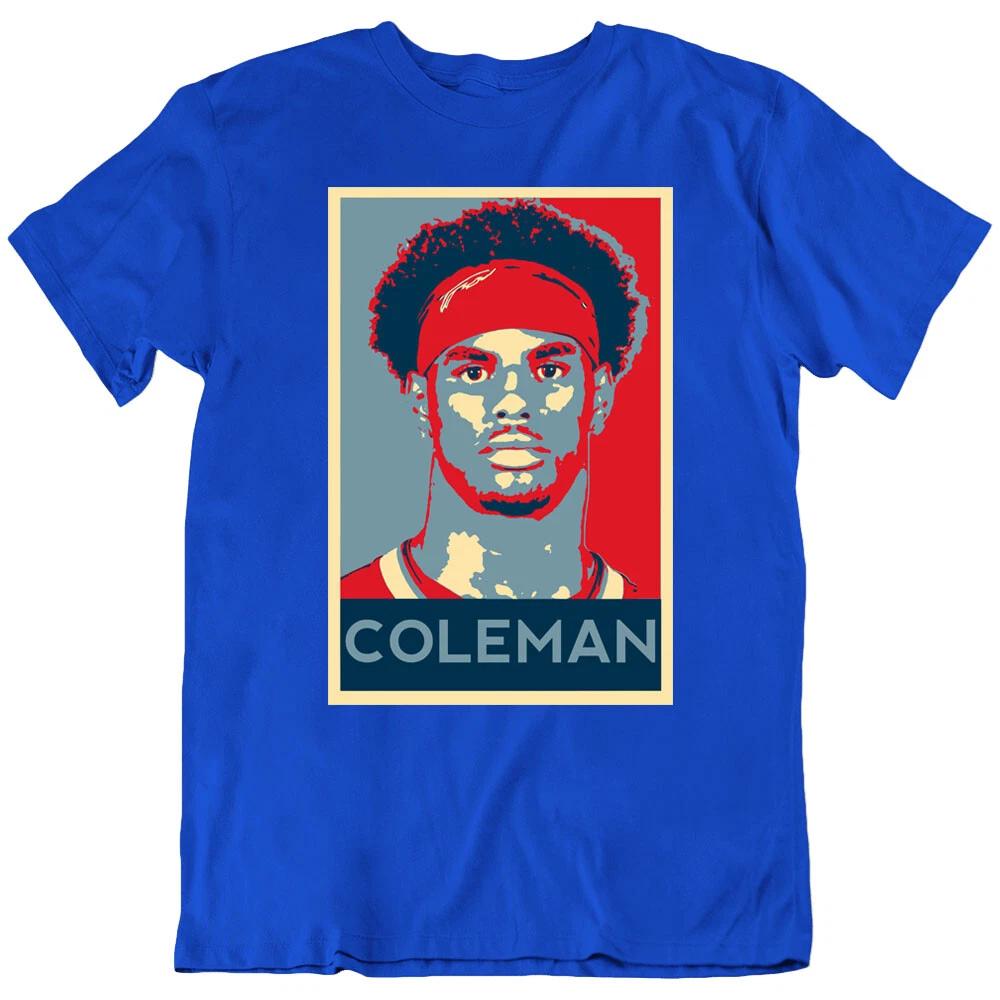COLEMAN Hope, Keon Coleman Text, Player Sport Fan Love Hero T Shirt Tee Gift New M