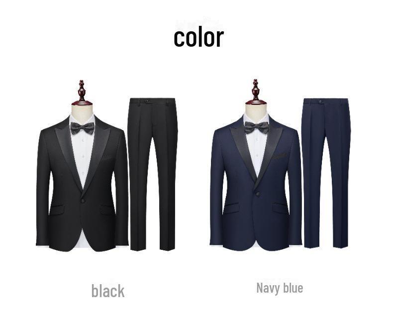 Pánský slim fit smokingový oblek na svatby a formální události