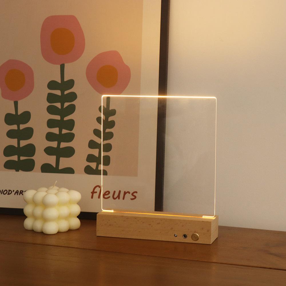 Creative LED Night Light – USB Rechargeable Dimmable Bedside Lamp, Warm Glow Decor for Bedroom