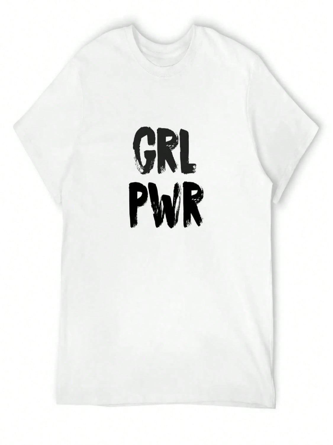 GRL PWR - Сила Девочек, Цитата о Феминизме Футболка Хлопковая Графическая Футболка Эстетичная Одежда Blue Archive Футболка с Коротким Рукавом унисекс S разноцветный