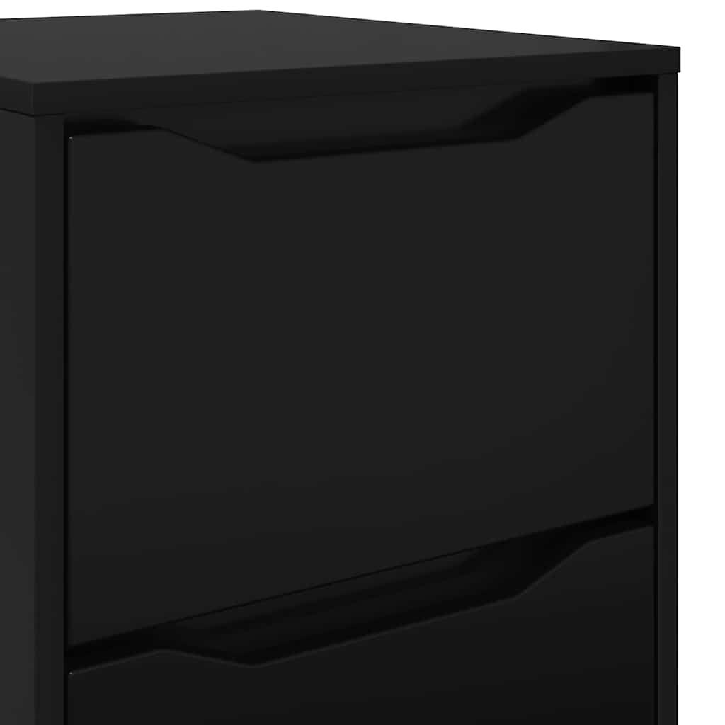Storage Cabinet Black 40 x 48 x 105 cm Particleboard