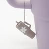 Popular Soft Rubber Stanley Cup Pendant Keychain - Creative Milk Tea Cup Keyring Available