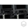 For Hummer H2 2008 2009 Real Carbon Fiber Stickers Central Air Conditioner Adjustment Panel Car Accessories Interior Decorative