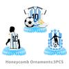 Pacchetto Festa Stella del Calcio Messi: Piatti, Tazze, Bandierine, Decorazioni per Torta