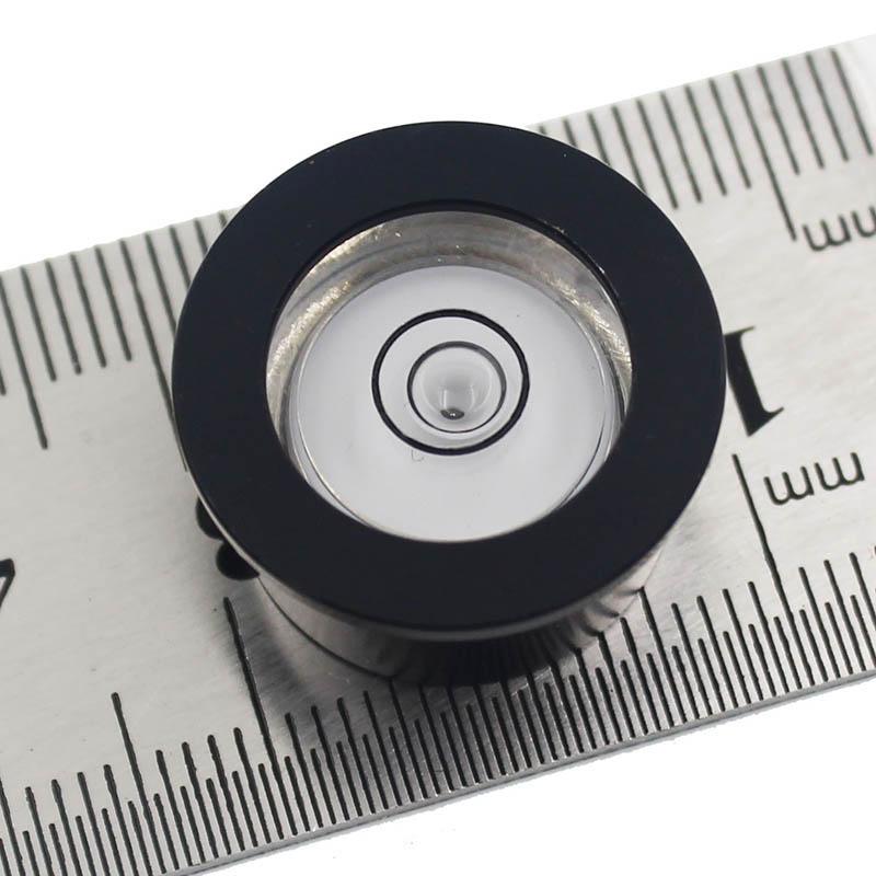 Metall Rund Oberflansch Eingebaute Wasserwaage Blase Horizontale Libellen für Elektronische Waage Magnetisch Optional Dia20mm 1 STK
