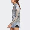 Adidas Logo Letter Print Zip-Up Hooded Jacket Women jackets Black White HT9403