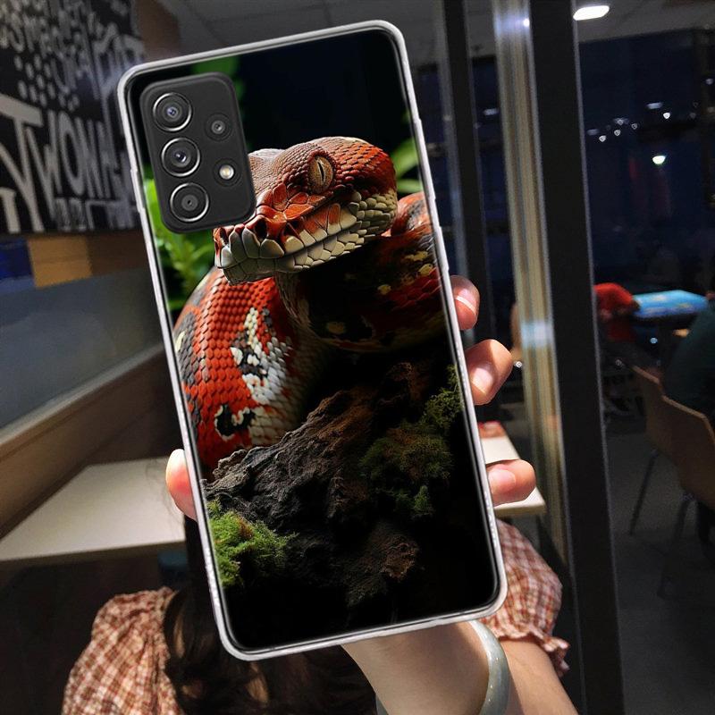 Forest Vipers And Pythons Phone Case for Samsung A54 A57 A37 A17 A14 A15 A12 A24 A34 A55 A35 A25 A52S A07 A05S A04S A22 A32 A72
