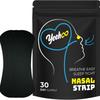 Adult Black Breathable Nasal Strips for Snoring and Sports - Strong Adhesion, Oil-proof, Sweat-proof
