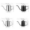 1pc Stainless steel coffee pot with narrow mouth; home pour-over coffee pot with narrow mouth and long spout; coffee mug