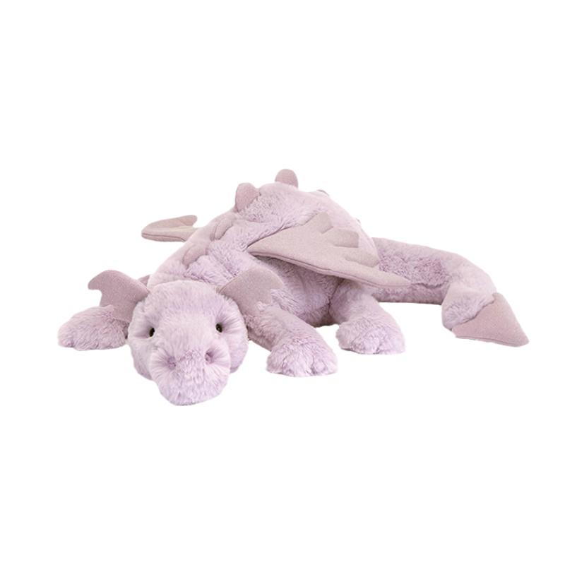 JELLYCAT Mythical Animal Series Purple Dragon Huge Doll Plush Doll 19cm Height