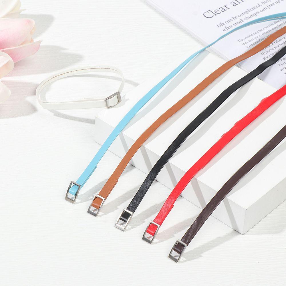 Long 20cm Width 5mm Super Mini Artificial Leather Doll Belt DIY Doll Accessories Bjd Doll Clothes