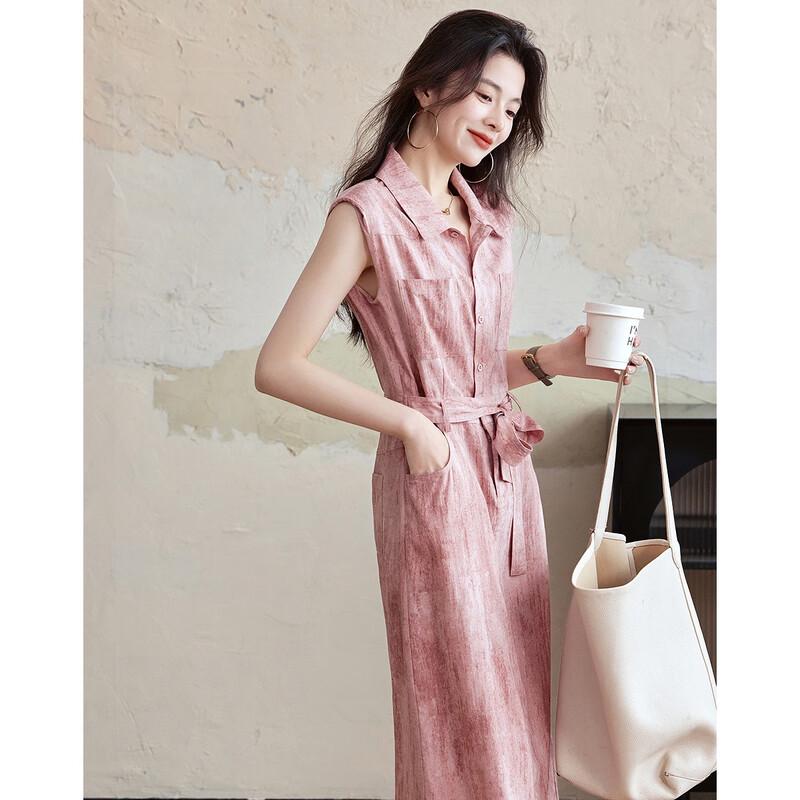 Deamana Smart Workwear Summer Gradient Straight Dress