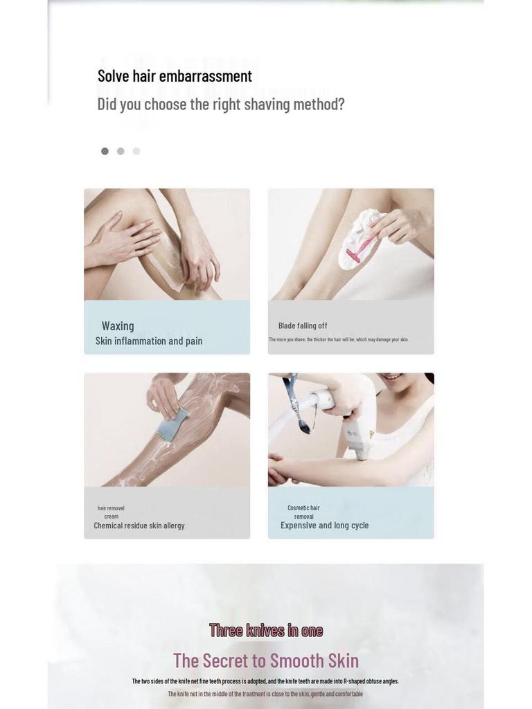 Women's Electric Body Hair and Pubic Area Trimmer