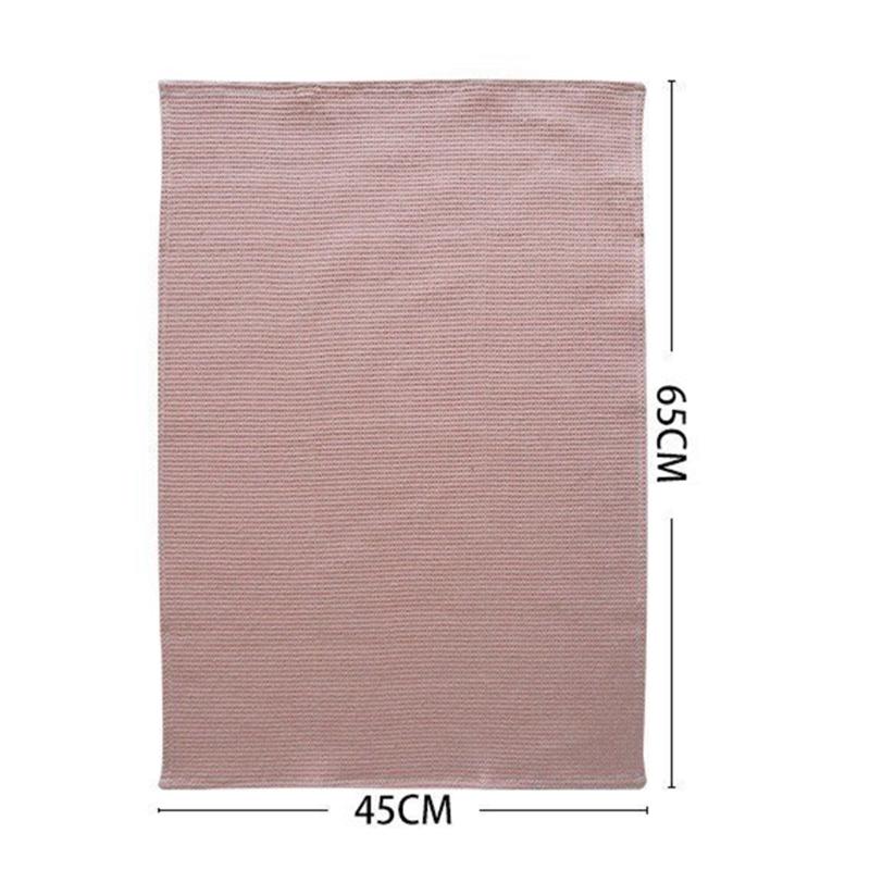 Absorbent Square Cotton Kitchen Towel Textured Dish Drying Cloth For Home Dining Use
