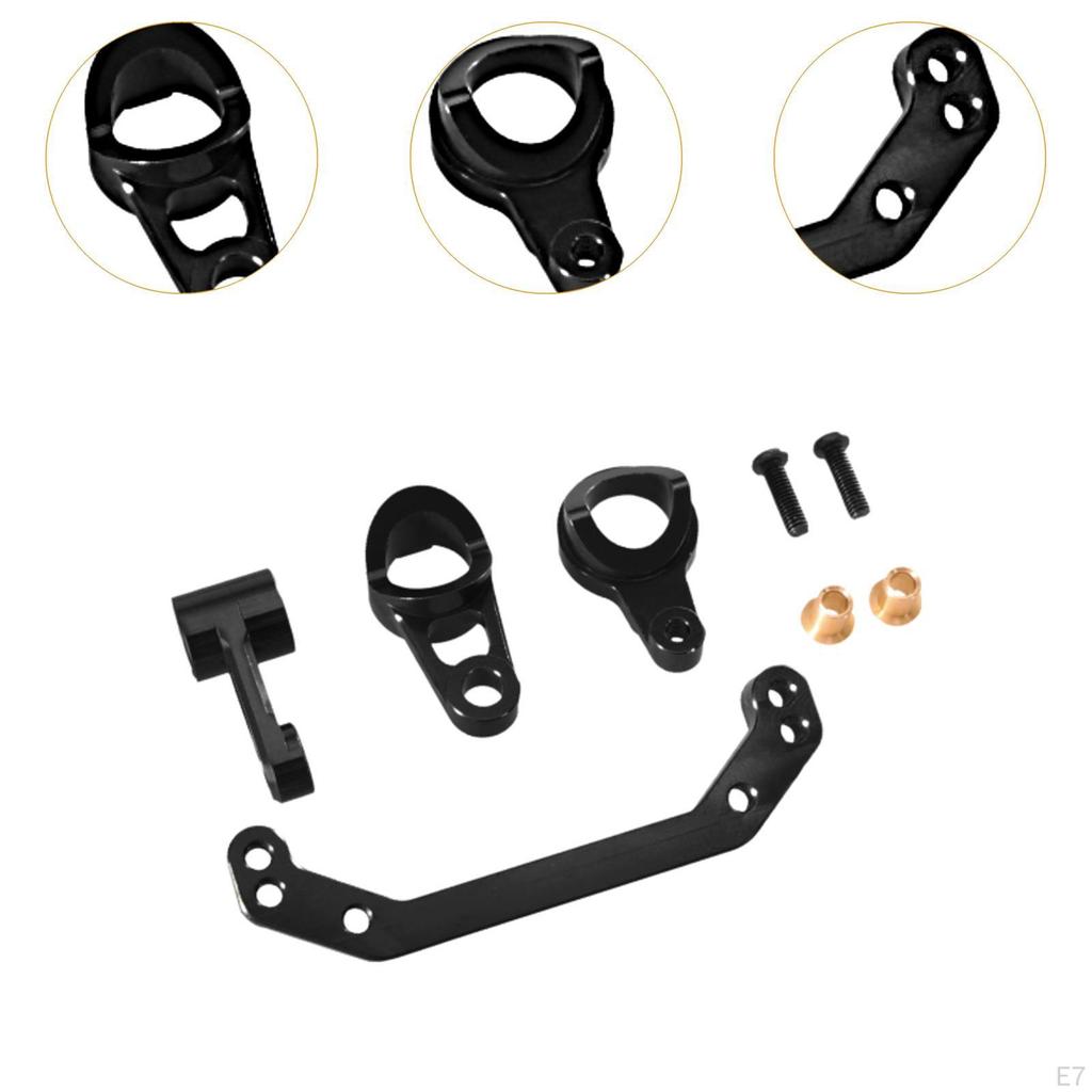 Aluminum Alloy Steering Assembly RC Car Accessories,Spare Parts Sturdy Upgrade Metal Replacement for