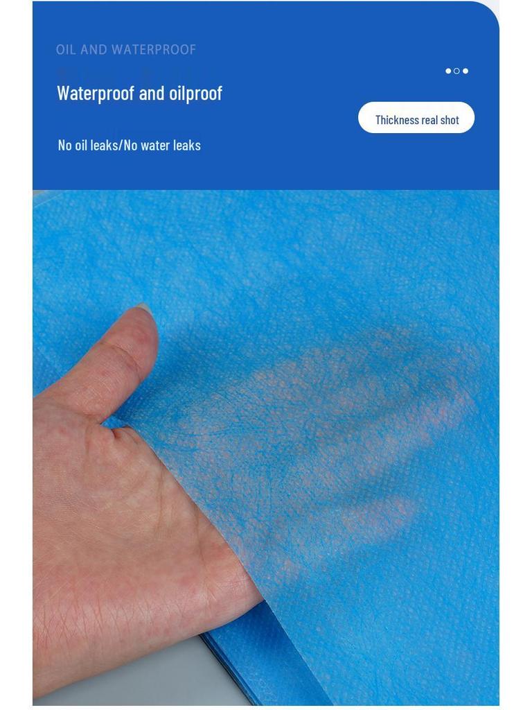 100 Thickened Waterproof Disposable Bed Sheets for Salons & Hospitals - Breathable, with Opening, Ideal for Foot Baths & Isolation