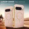 For Google Pixel 9 Pro Phone Case Carbon Fiber Textured Electroplated TPU Back Cover