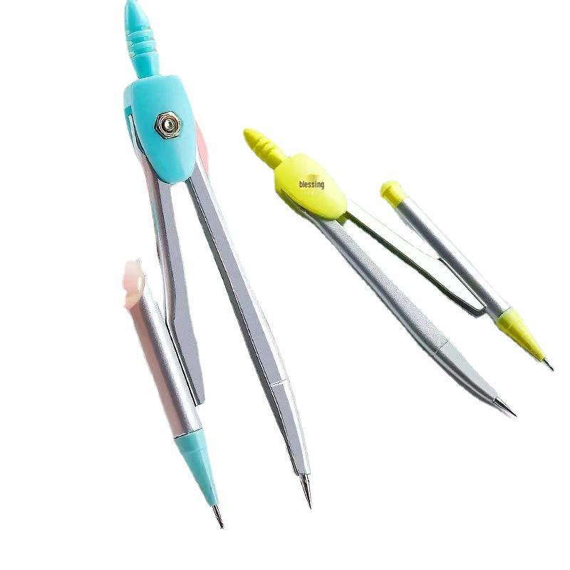 7-Piece Student Exam Ruler Set: Compass, Protractor, Triangle, and Straight Ruler