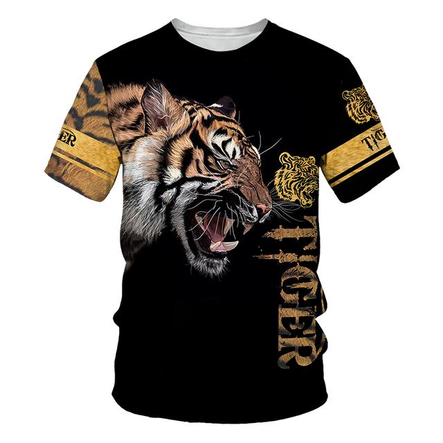 2022 sommer männer Casual Anzug Mode 2 Stück Set 3D Gedruckt Löwe Kurzarm T-Shirt Shorts Anzug Sportswear Casual shorts