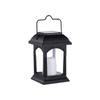 Solar Powered Portable Lantern with Handle for Outdoor Indoor Use Waterproof Decorative Lantern with LED Candle Light for Garden Patio Camping